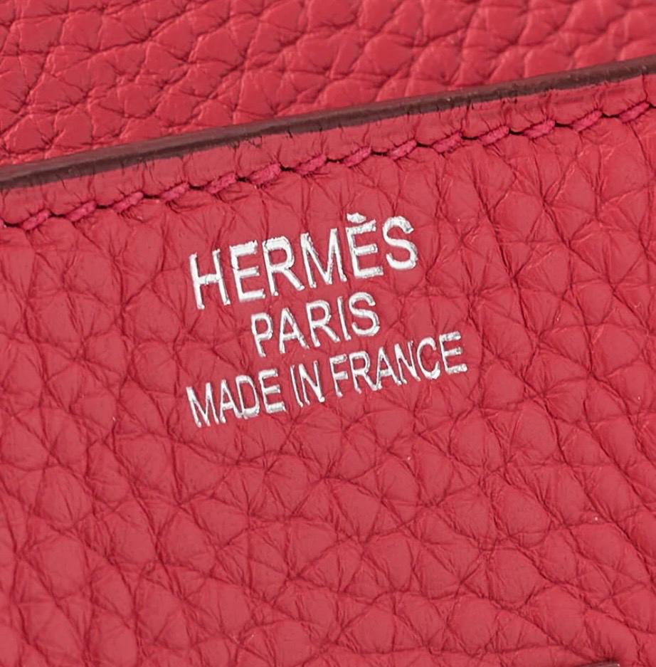 Sac Hermès HAC 42 cuir Clémence Bougainvillea – Birkin Hermès Occasion Authentifié