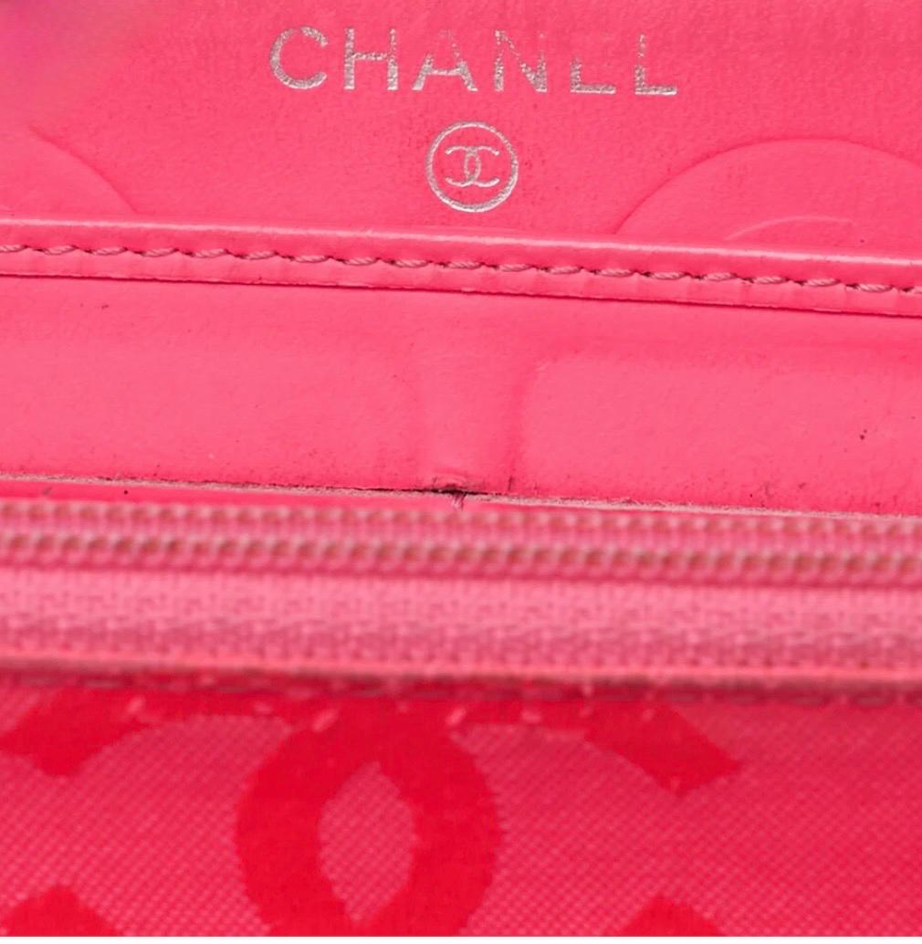 Portefeuille Chanel Cambon Line noir matelassé cuir de veau – portefeuille long zippé occasion authentique