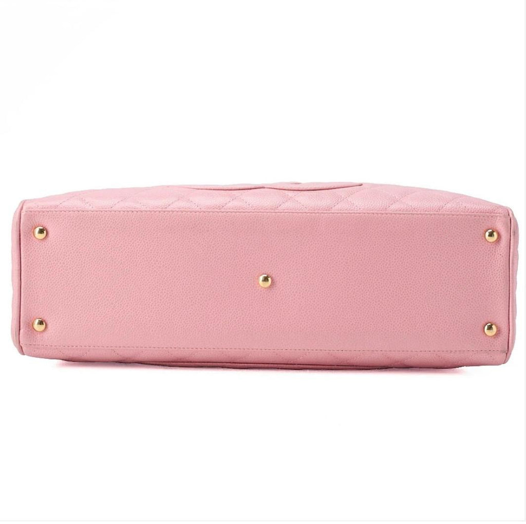 Sac Chanel Boston rose Cocoon matelassé cuir caviar – sac à main luxe occasion authentique