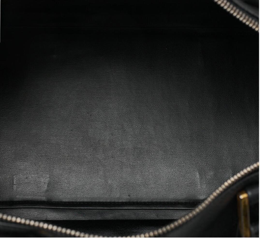 Sac Chanel Boston 2WAY Matelassé Bicolore Noir Cuir Agneau – Bandoulière & Anses