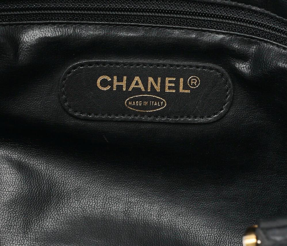 Sac Chanel Boston 2WAY Matelassé Bicolore Noir Cuir Agneau – Bandoulière & Anses