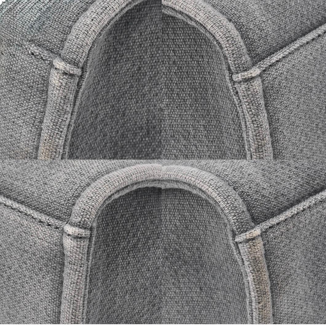 Sac cabas CHANEL Deauville PM toile grise & marine