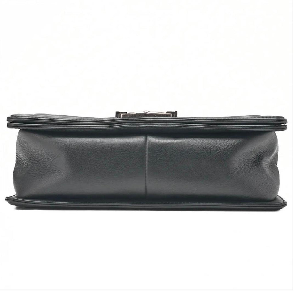 Sac Chanel Boy Noir Cuir Agneau – Chaîne Argentée