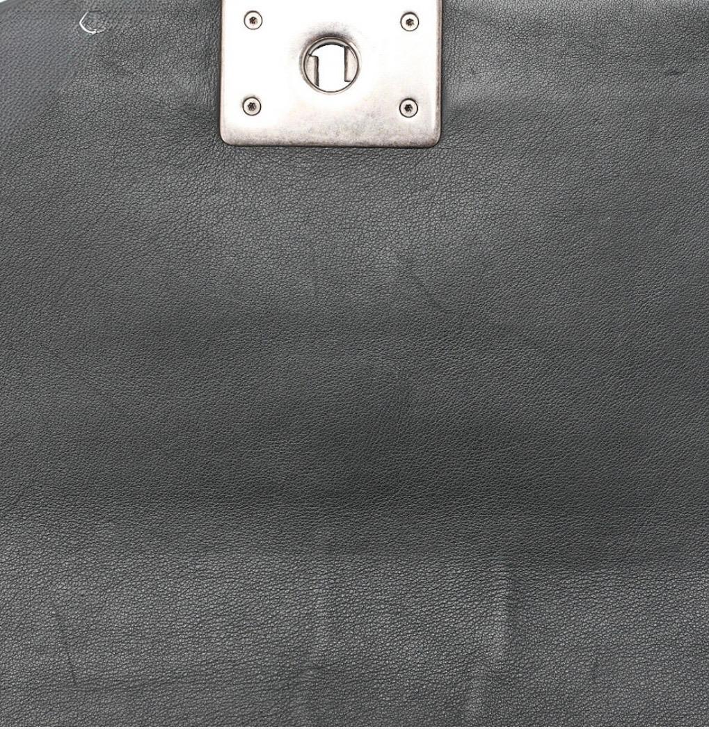 Sac Chanel Boy Noir Cuir Agneau – Chaîne Argentée