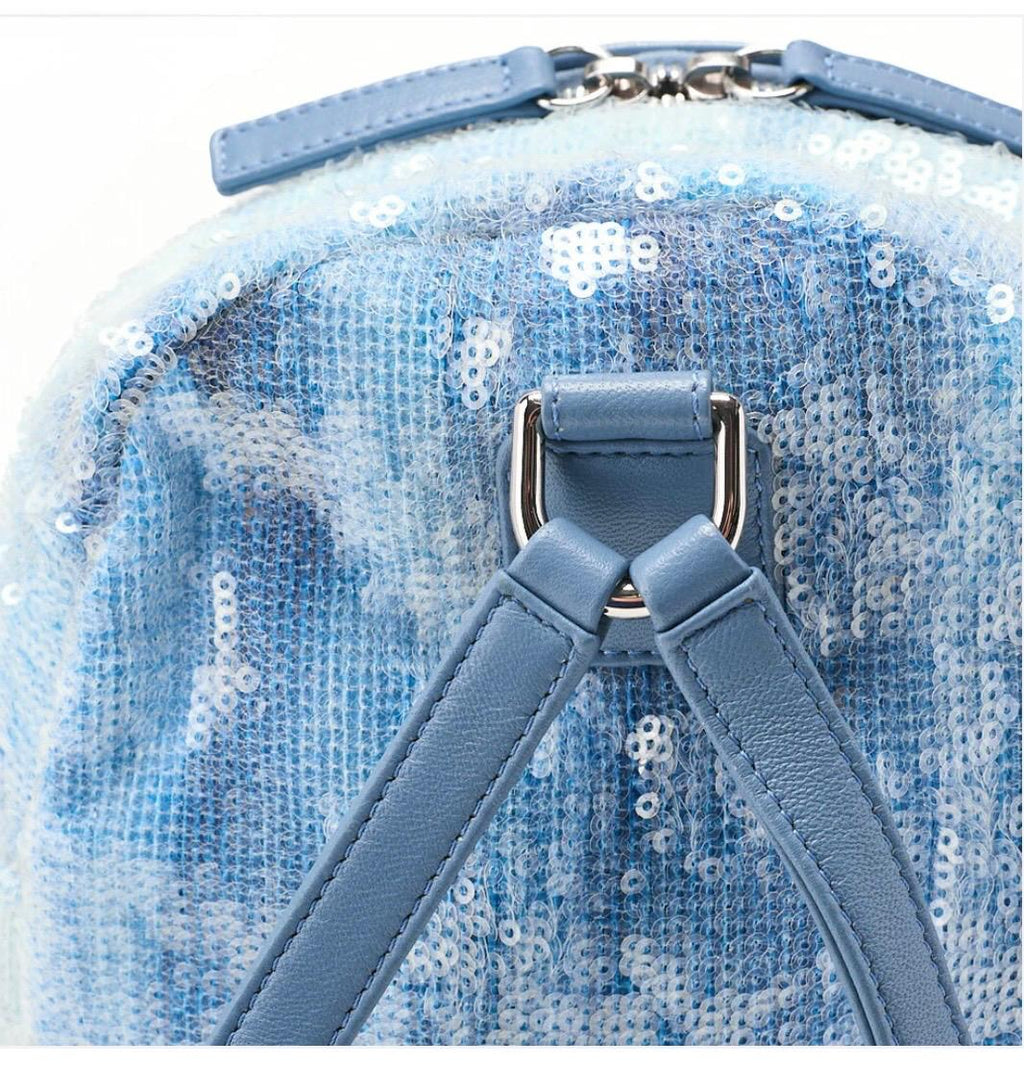 Sac à dos CHANEL Cocomark à sequins bleus multicolores