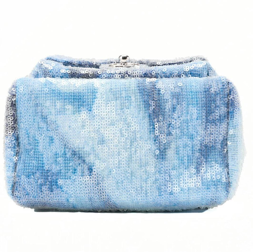 Sac à dos CHANEL Cocomark à sequins bleus multicolores