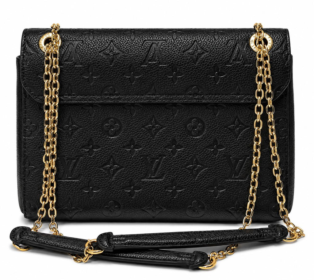 Sac Louis Vuitton Saint Germain MM Empreinte Noir & Chaîne Dorée – Occasion Authentique