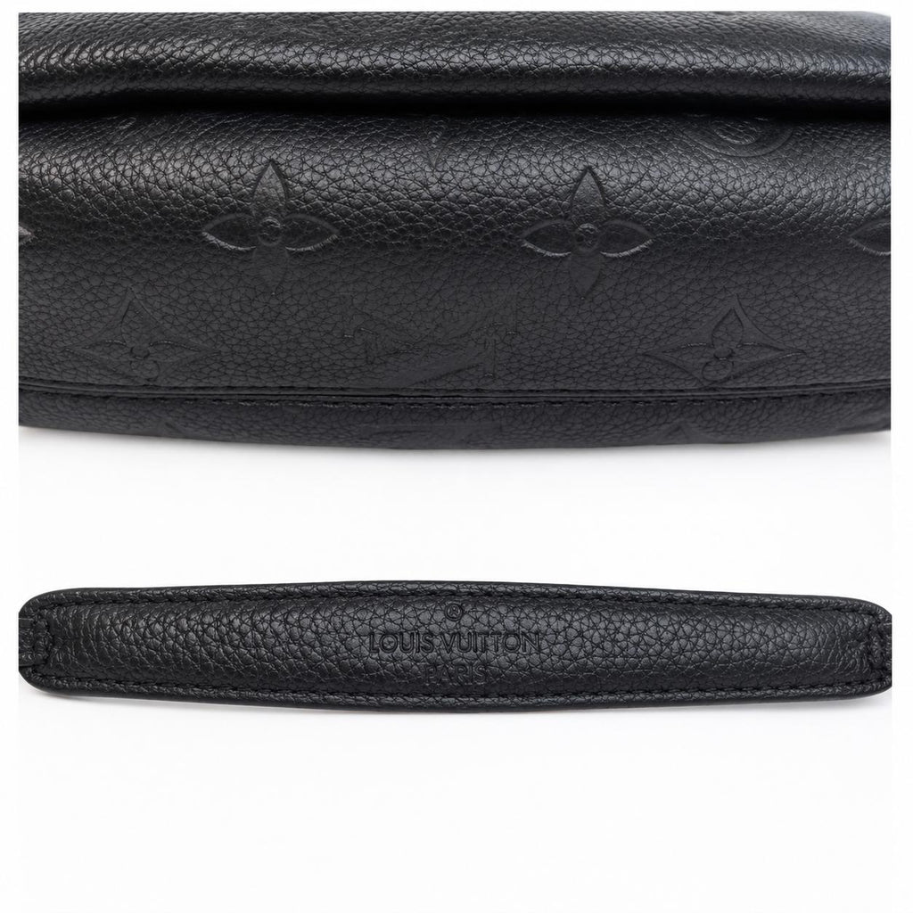 Sac Louis Vuitton Saint Germain MM Empreinte Noir & Chaîne Dorée – Occasion Authentique
