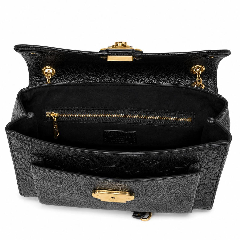 Sac Louis Vuitton Saint Germain MM Empreinte Noir & Chaîne Dorée – Occasion Authentique