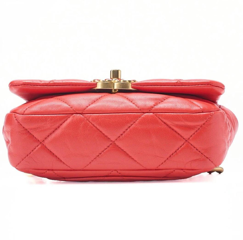 Pochette banane Chanel matelassée rouge