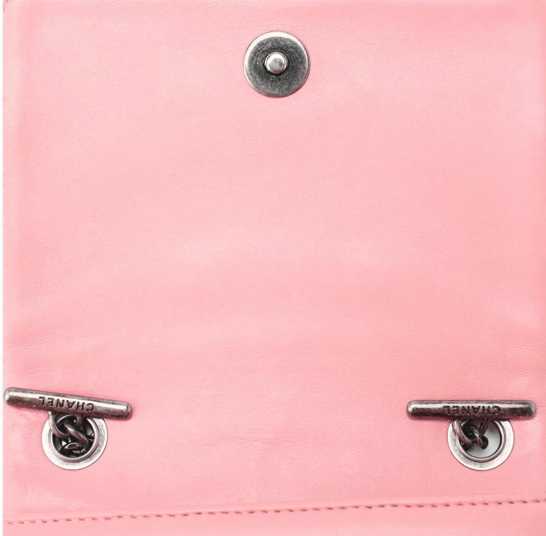 Sac CHANEL Big Coco  en cuir d'agneau  rose / Eternel Luxe
