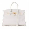 Sac HERMÈS Birkin 35 Tryon Clemence Blanc - Eternel Luxe