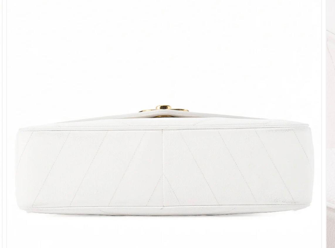 Sac CHANEL Big Coco en cuir caviar blanc /Eternel Luxe