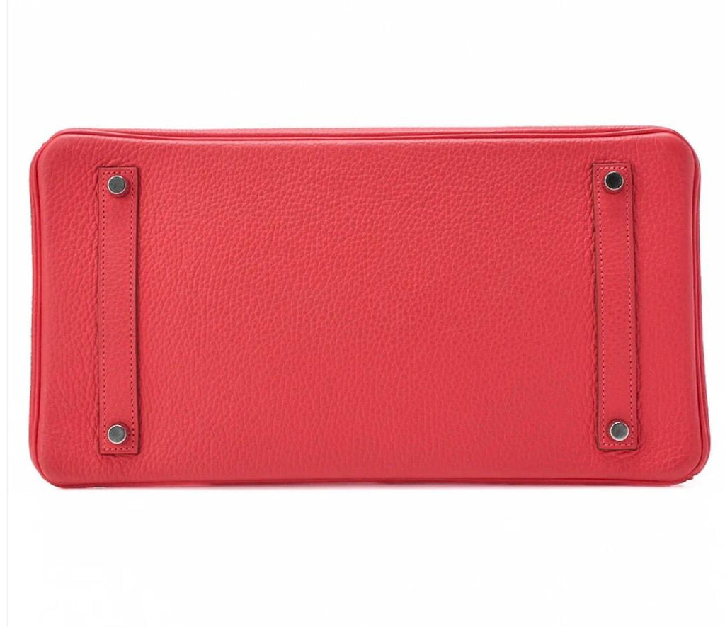 Sac HERMÈS Birkin 35 Bougainvillea – cuir Taurillon Clémence – occasion authentifiée