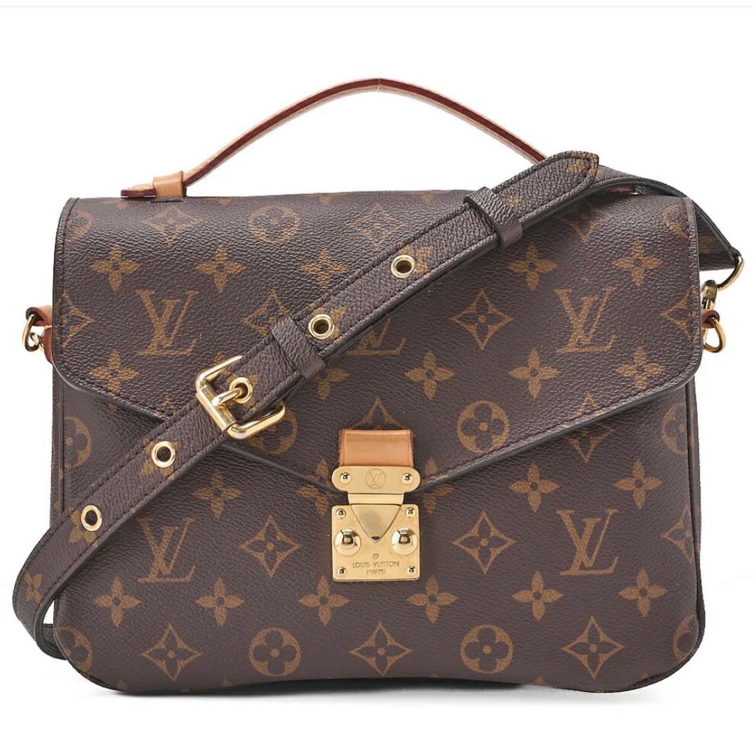 Louis Vuitton Pochette Métis MM Monogram 2WAY à bandoulière en toile Monogram marron et finitions dorées
