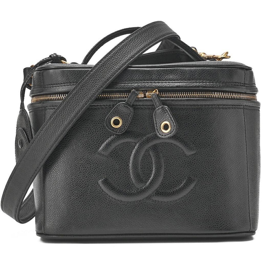 Sac Chanel Cocomark Vanity 2-en-1 cuir caviar noir bandoulière